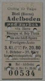 (283'375) - AFA-Einzelbillet vom 18.