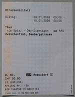 (284'271) - SBB/PAG-Einzelbillet vom 9.
