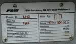 (228'519) - Typenschild - P�risset, Rue - am 2.