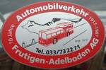 (130'040) - Kleber zum Jubil�um 70 Jahre Automobilverkehr Frutigen-Adelboden AG 1917-1987 am 18.