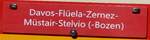 (276'990) - Routentafel - Davis-Fl�ela-Zernez-M�stair-Stelvio-(Bozen) - am 19.