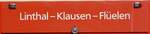 (155'670) - Routentafel - Linthal-Klausen-Fl�elen - am 12.