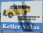 (180'203) - Plakat f�r Keller Nostalgiepost und Keller Velos am 21.