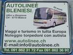 (154'813) - Plakat f�r die Autolinee Bleniesi am 1.