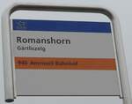 (177'022) - AOT-Haltestellenschild - Romanshorn, G�rtliszelg - am 7.
