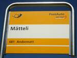 (135'727) - PostAuto-Haltestelle - M�tteli - am 21.