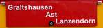 (262'068) - Routentafel - Graltshausen Ast Lanzendorn - am 4.