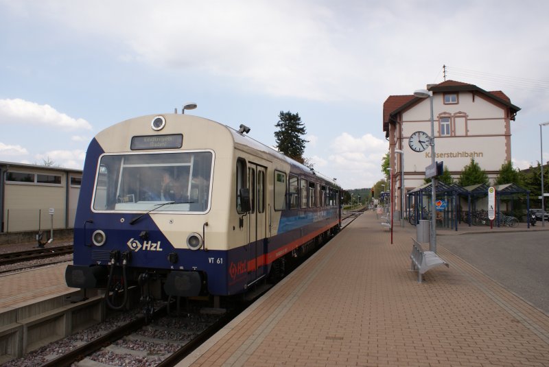VT 61 in Endingen 

Strecke Endingen-Gottenheim(-Freiburg)